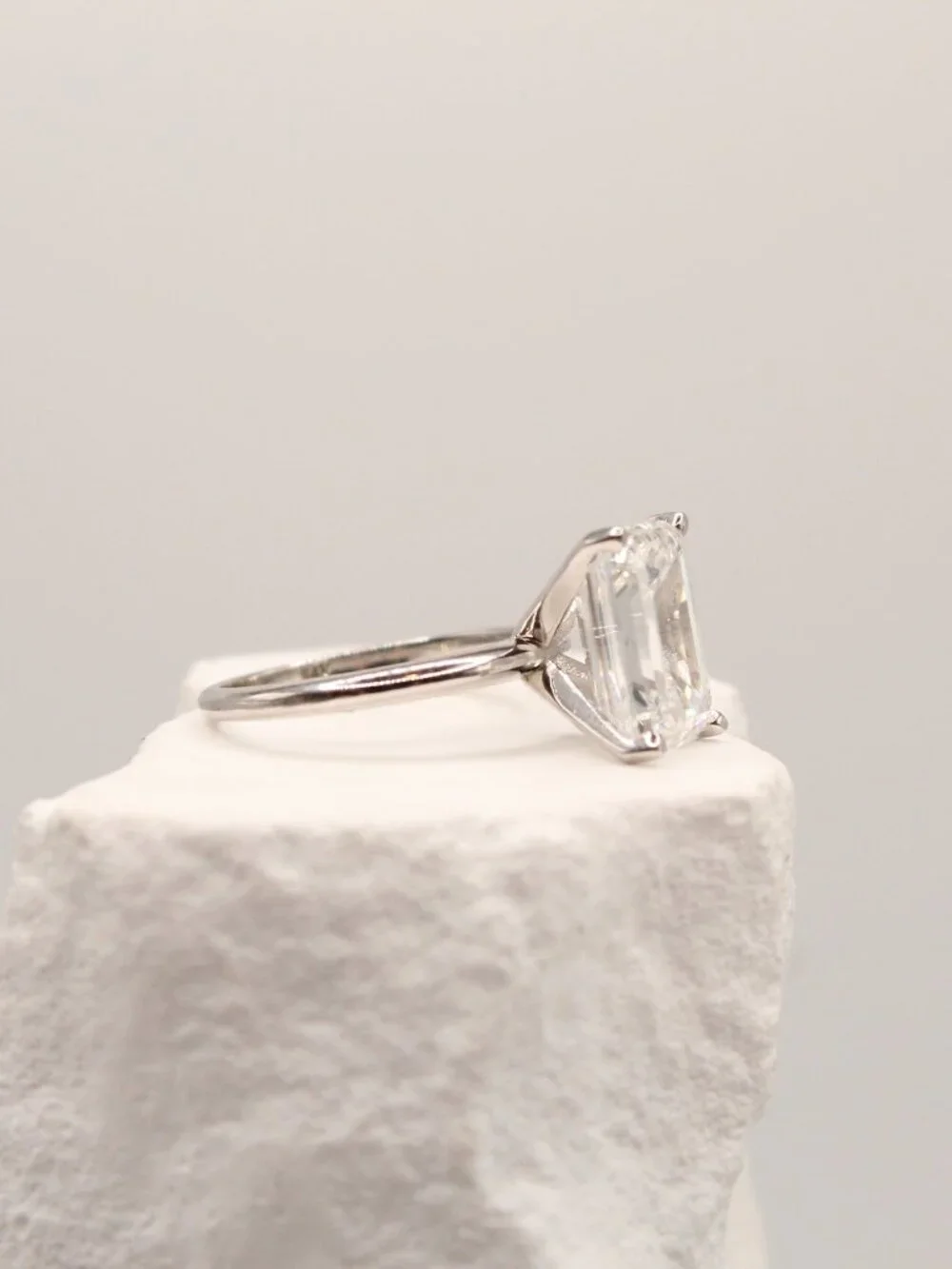 Emerald Cut Solitaire Ring